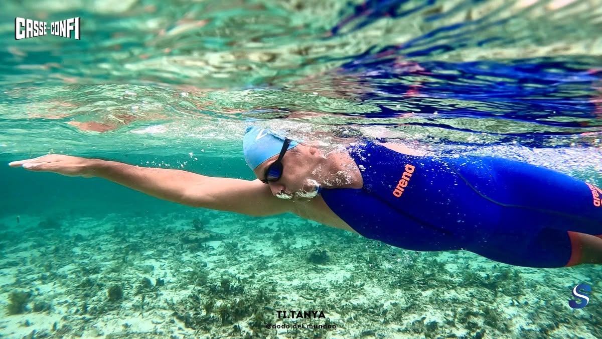 Natation dans le lagon du Morne